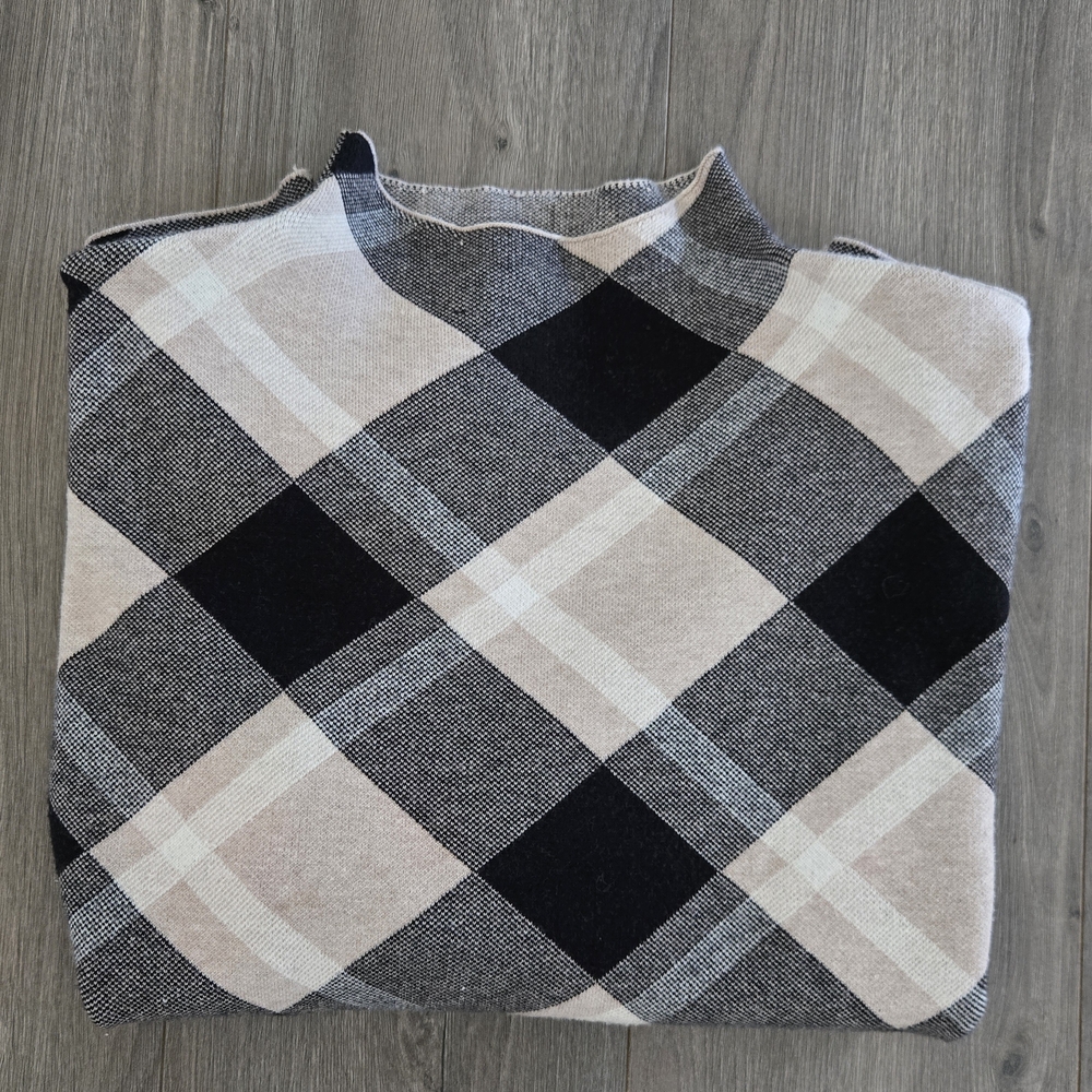 Racheal Zoe Plaid Pullover Sweater Womens  Size XL - Picture 16 of 16